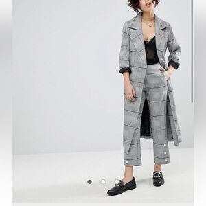 J.O.A just one answer J.O.A Wrap Trench Jacket 
Check  | ASOS medium